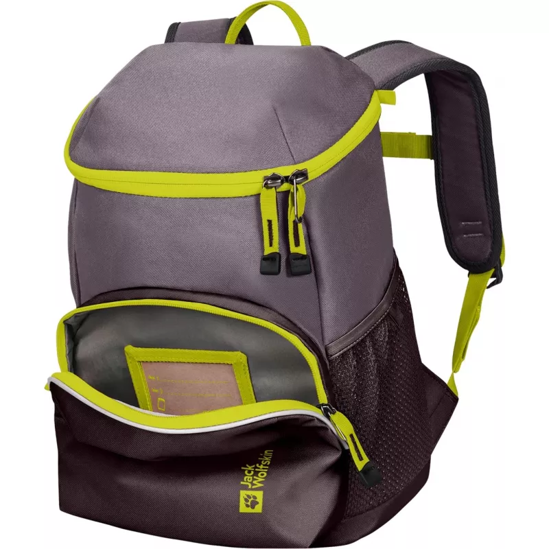 Jack Wolfskin Erlebnis Pack rugzak – paars/neongeel, 11 L