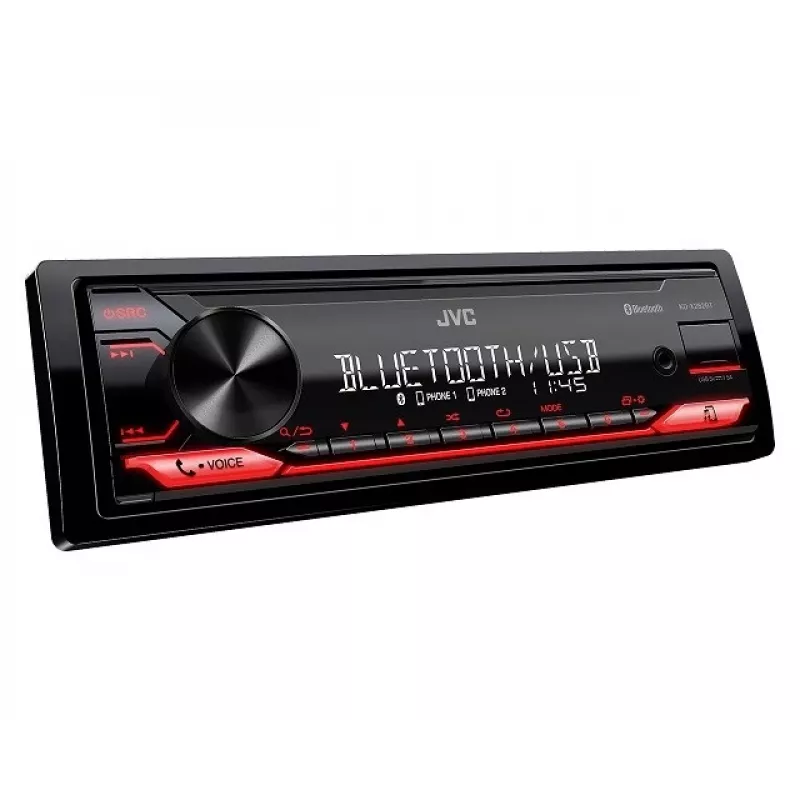 Autoradio JVC KDX-282BT 1-DIN met Bluetooth 4.2, USB, CD, AUX, 8-bands EQ, 50W/kanaal