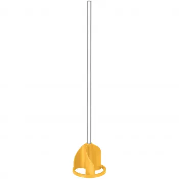 Verfmengpaddle 80 x 400 mm Hex, mengkorf