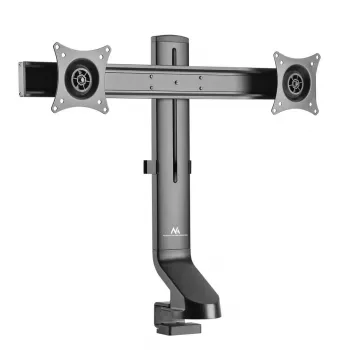 Monitorbevestiging MACLEAN MC-854 voor twee monitoren 17–27 inch VESA 75x75 / 100x100, dubbele-arm tafelbevestiging
