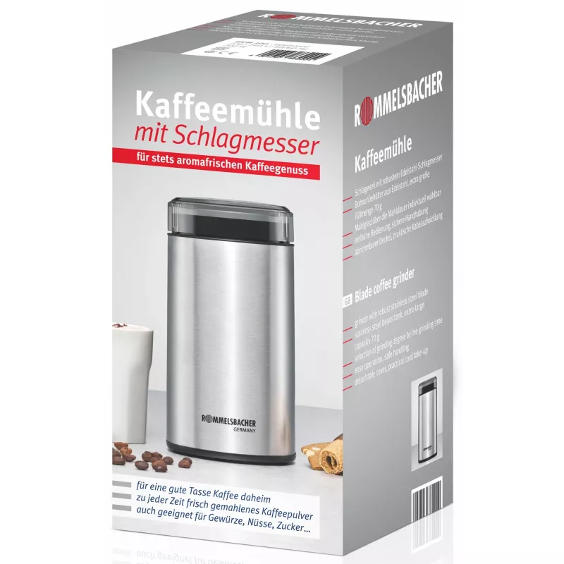 Rommelsbacher koffiemolen slagmes EKM 100 rvs