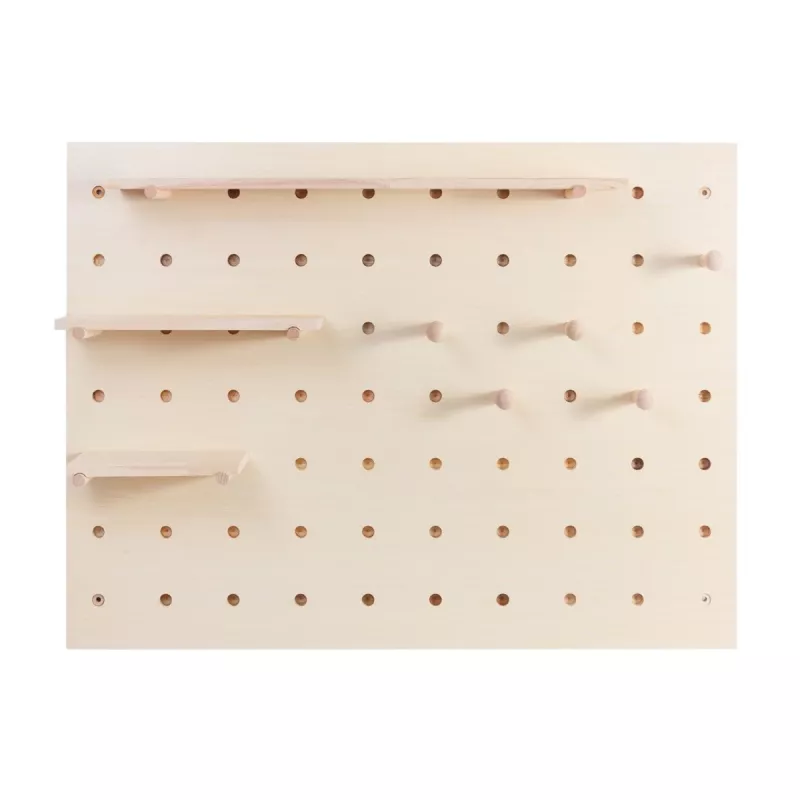 Kabelorganizer MACLEAN MC-131 WD houten bord voor tafel- en wandmontage, max. belasting 20 kg
