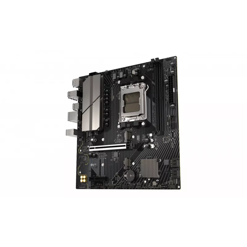 Moederbord Sapphire B650M-E (AMD B650) micro ATX, socket AM5, DDR5, 2x DIMM, 96GB, 2x M.2 (PCIe5/4), 4x SATA III, 2,5Gb LAN