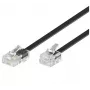 Microconnect MPK463S telefoonkabel RJ11 naar RJ45, 15 m, zwart