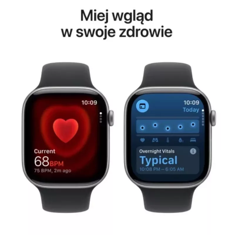 Watch Series 11 GPS+Cellular 46mm Space Grey aluminium behuizing met zwarte sportband - M/L