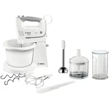 Bosch MFQ36490 ErgoMixx Handmixer-set 450 W wit/grijs