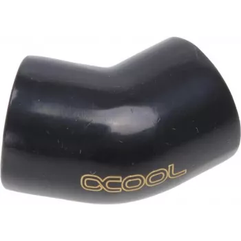 Alphacool HF L-connector 45° G1/4 IG naar G1/4 IG - diep zwart (17191)