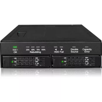 Drive behuizing icy dock MB902SPR-B R1 zwart 2,5 inch SATA