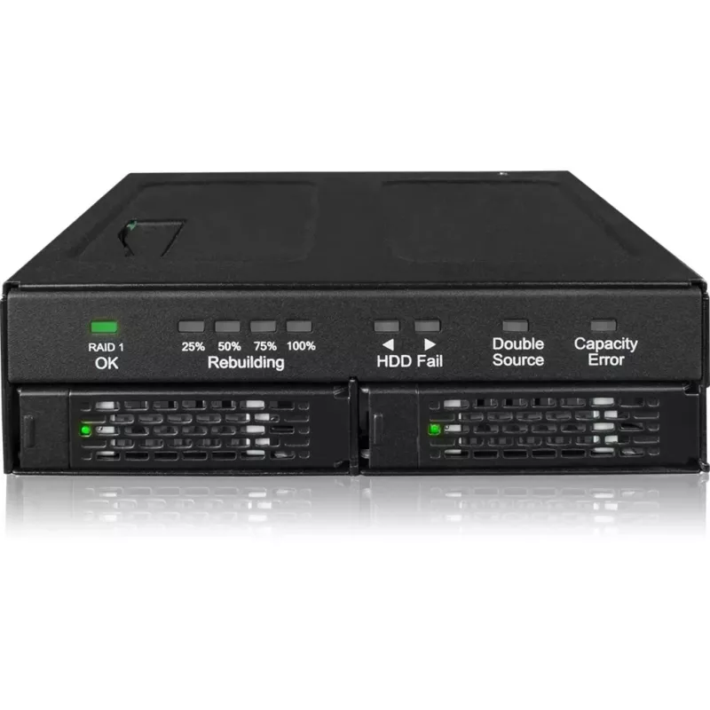 Drive behuizing icy dock MB902SPR-B R1 zwart 2,5 inch SATA