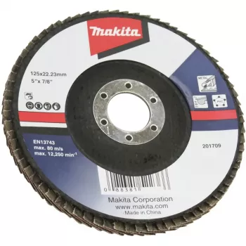 Makita - schuurschijf - voor hout, metaal, kunststof, non-ferrometaal - 125 mm - korrel: A80 (D-63498)
