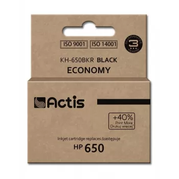 Patroon ACTIS KH-650BKR compatibel met HP 650 — zwarte pigmentinkt, 15 ml, standaardopbrengst, verpakking van 1 stuk