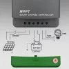 Solar-MPPT-laadregelaar QOLTEC 40A 12V/24V met LCD-display