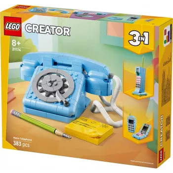 Constructiespeelgoed LEGO Creator 3-in-1 31174 retro-telefoon set, 383 onderdelen, 8+ jaar, 70×110×150 mm