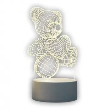 Nachtlamp Extralink HOME 3D hart optische illusie nachtlamp USB