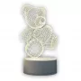 Nachtlamp Extralink HOME 3D hart optische illusie nachtlamp USB