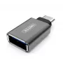 UNITEK Y-A025CGY kabel-interface/gender-adapter USB Type-C naar USB Type-A, metaal