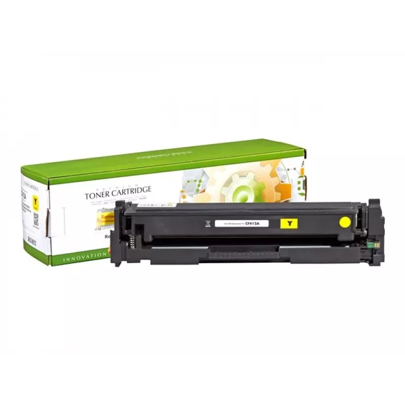 STATIC tonercartridge compatibel met HP CF412A geel compatibel 2.300 pagina's