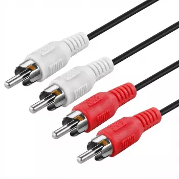 ROLINE GOLD RCA-verbindingskabel simplex stekker / stekker, rood 2,5m (11.09.4231)