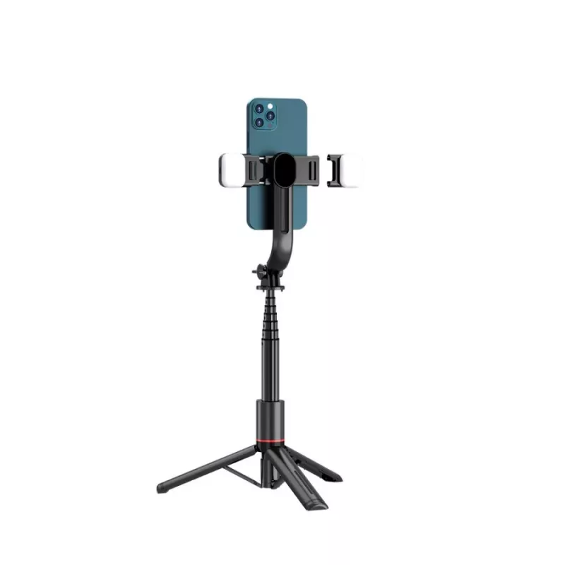 Tech-Protect L05S selfiestick met statief, LED-lamp en Bluetooth-afstandsbediening