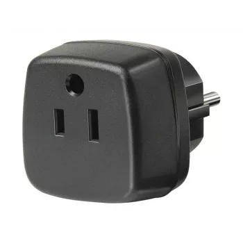 Reisadapter VS, Japan/geaarde stekker, stopcontactadapter zwart