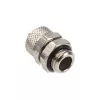 Rechte aansluiting G1/4 inch op 10/8 mm - glanzend zilver