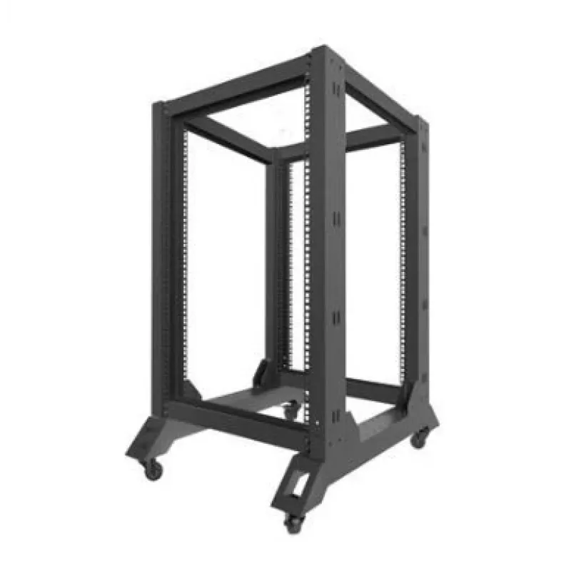 Lanberg open rack 19 18u 600x800 zwart Lanberg