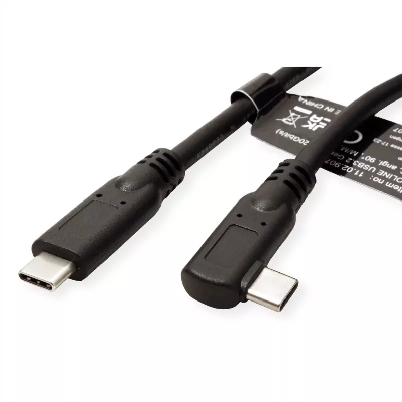 Secomp 11.02.9075 USB-kabel 1 m USB 3.2 Gen 2 (3.1 Gen 2) USB C zwart (11.02.9075)