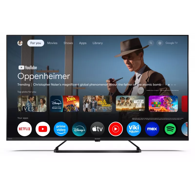 Sharp 43HP6265E TV Google UHD Zwart