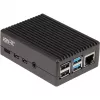 Aluminium behuizing voor Raspberry Pi 4 B (zwart (mat))