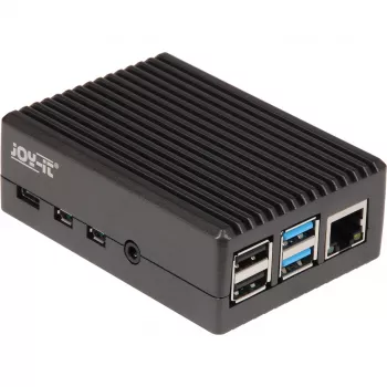 Aluminium behuizing voor Raspberry Pi 4 B (zwart (mat))