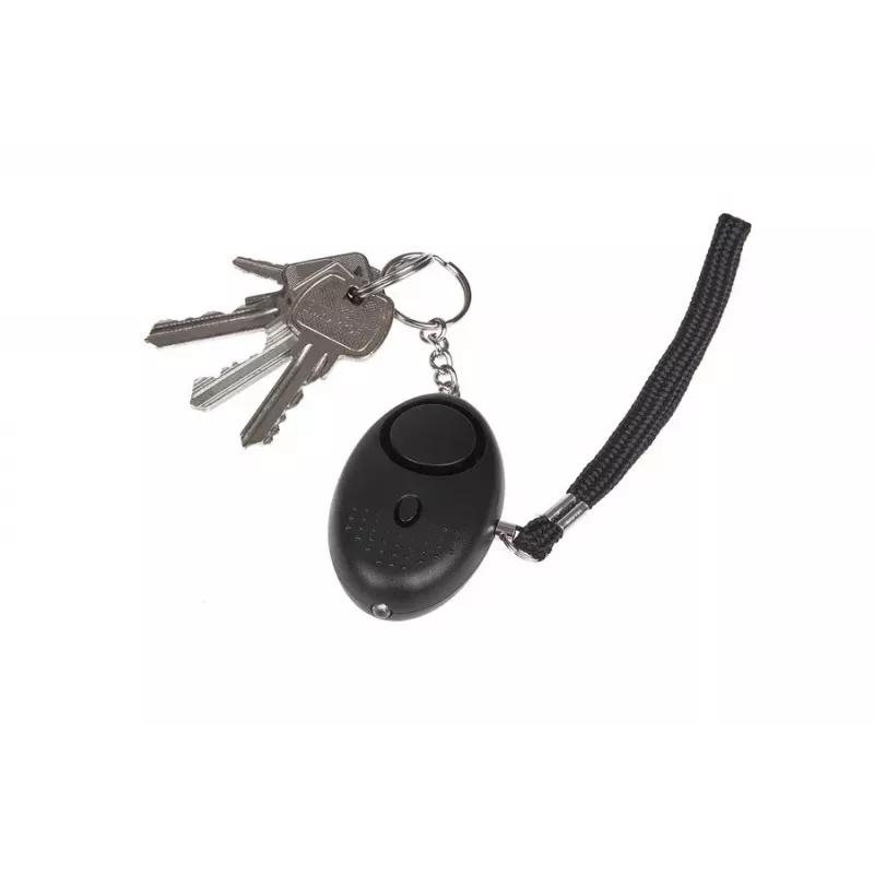 Persoonlijk alarm GUARD YC-003-BL — 120 dB, LED-zaklamp, LR41-batterijen, draagbaar veiligheidsapparaat