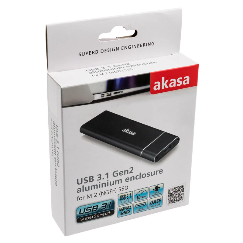 SSD-behuizing Akasa AK-ENU3M2-02 zwart M.2