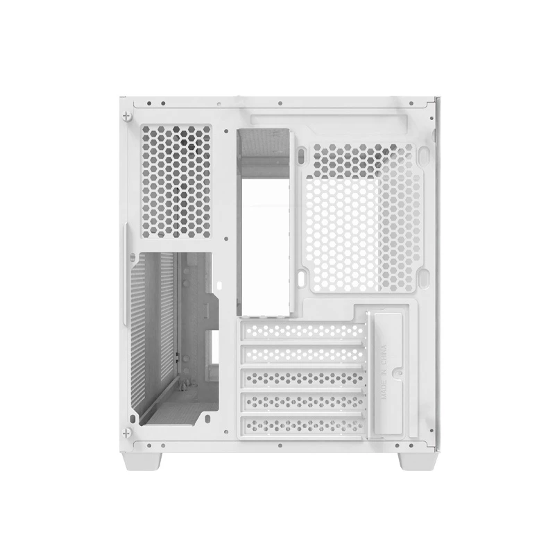 Darkflash C275P computerkast zonder ventilatoren (wit)