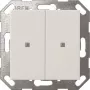 Gira toets wip KNX 2-voudig, zuiver wit (model 517303)
