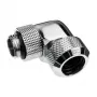 Alphacool Eiszapfen 13mm HardTube schroeffitting 90° draaibaar G1/4 - hoek-klemkoppeling voor vloeistofkoelsysteem - chroom