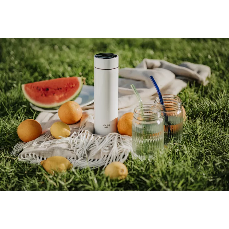 Adler | Isolerende fles | AD 4506w | Materiaal RVS/silicone | Wit