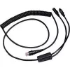 Honeywell - toetsenbordwig / netwerkkabel - RJ-45 (M) - PS/2, 6-polig, voeding - 3,0 m - opgerold - zwart (CBL-720-300-C00)