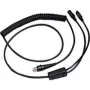 Honeywell - toetsenbordwig / netwerkkabel - RJ-45 (M) - PS/2, 6-polig, voeding - 3,0 m - opgerold - zwart (CBL-720-300-C00)