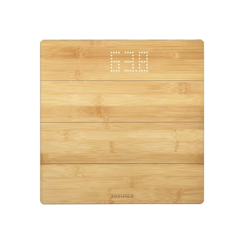 Soehnle Style Sense Bamboo Magic elektronische personenweegschaal vierkant bamboe (63880)