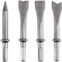 Einhell 4132769 beitelset (4 stuks), 10 mm zeskantopname, punt- en platbeitels