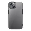 Baseus Glitter Transparent Case and Tempered Glass set voor iPhone 14 Plus (zwart)