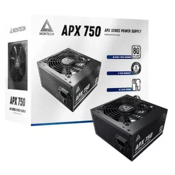 Montech APX750 voeding 750 W 20+4-pin ATX ATX zwart
