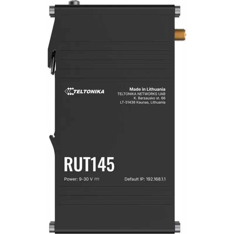 Router TELTONIKA RUT145 met RS485-interface, mobiele connectiviteit en industriële I/O
