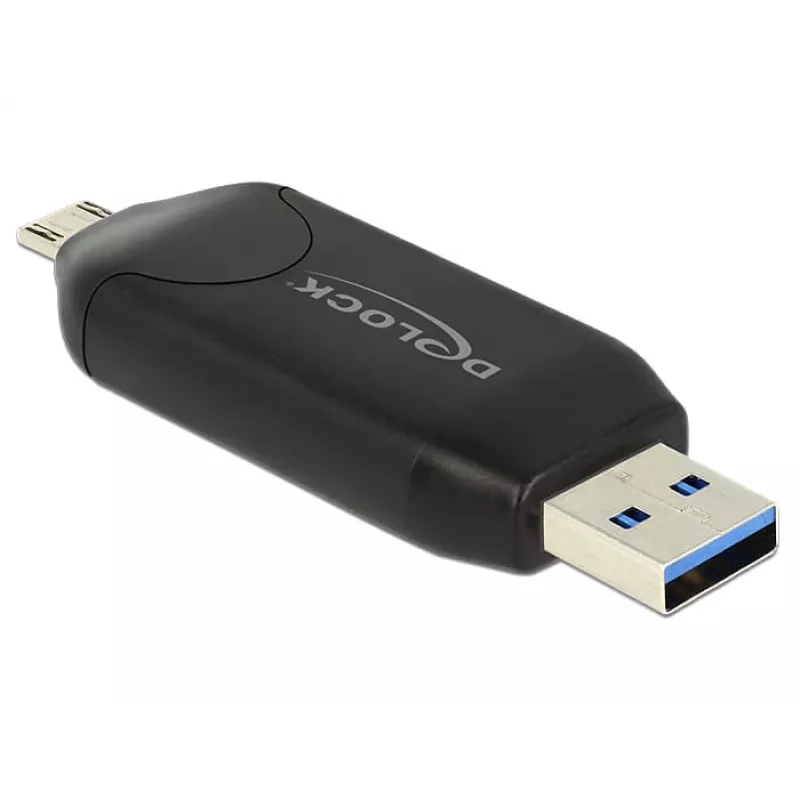Kaartlezer DeLOCK 91734 USB/micro-USB zwart