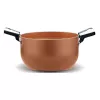 Steelpan Pensofal Cuprum 24-2 met RVS handgreep, 24 cm