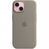 Siliconen hoes met MagSafe voor iPhone 15 – clay