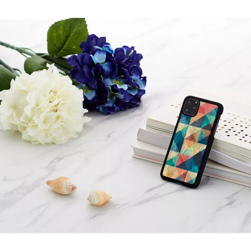 Smartphonehoesje iKins voor iPhone 11 Pro Max — Mosaic zwart beschermhoes