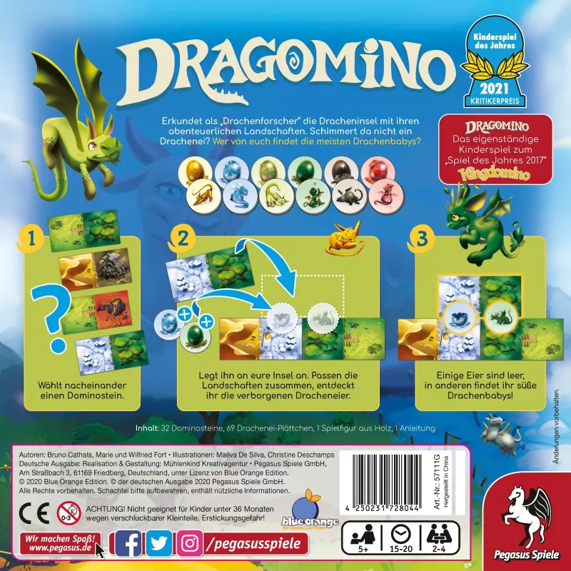 Dragomino, bordspel Kinderspel van het Jaar 2021