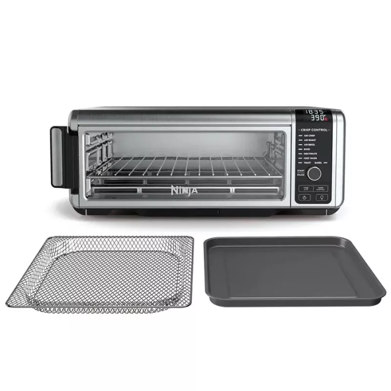 Ninja SP101 enkel 10 L losstaand 2400 W heteluchtfriteuse zwart, roestvrij staal