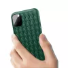 Hoes Devia voor iPhone 11 Pro Max met weefpatroon, groen